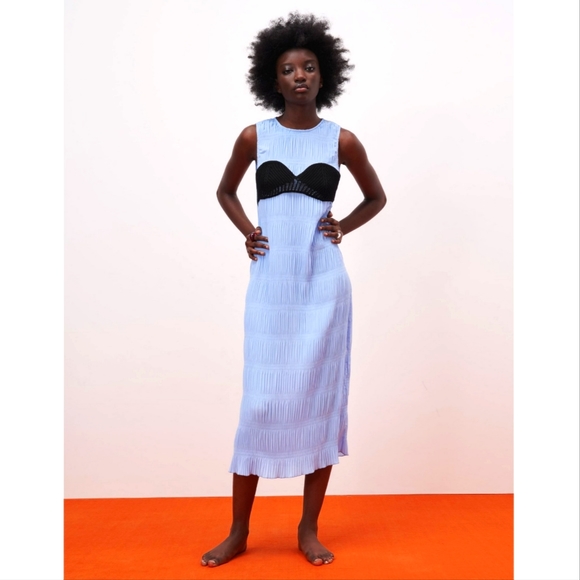 strapless open back dress Aries Dress in Crepe 4 / Black